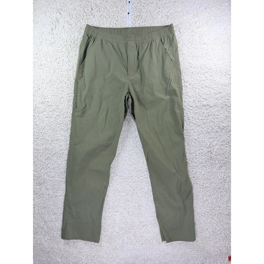 The North Face Performance Pants Men XL Olive Green Hiking Outdoor Active